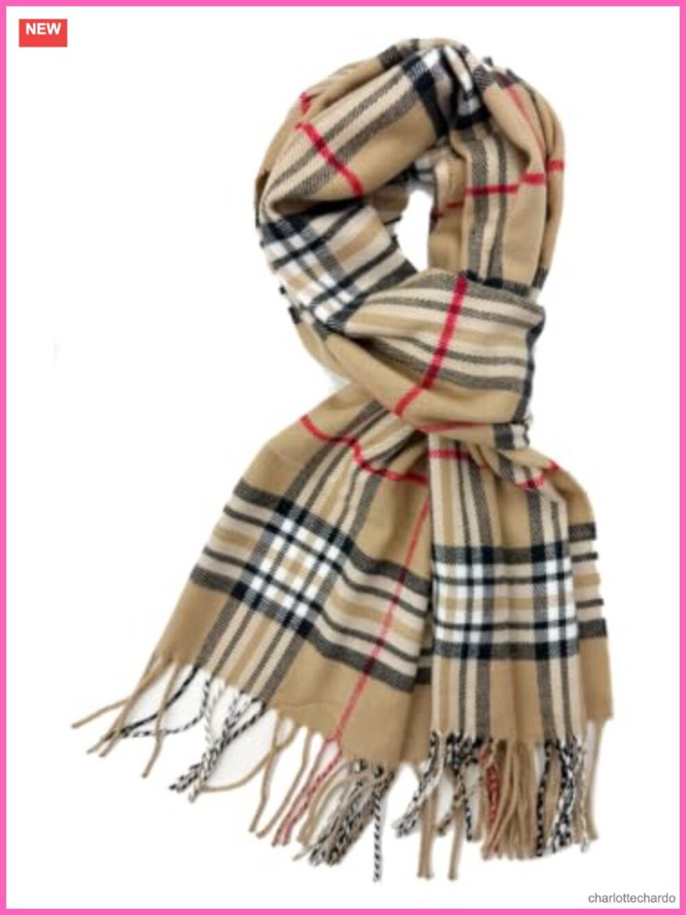 Super Soft Cashmere Feel Plaid Tassel Fringe Winter Scarf Shawl Stole